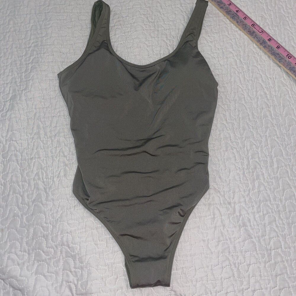 Abercrombie And Fitch Soft AF Swimwear Bodysuit Women’s S Small Green Swim EUC